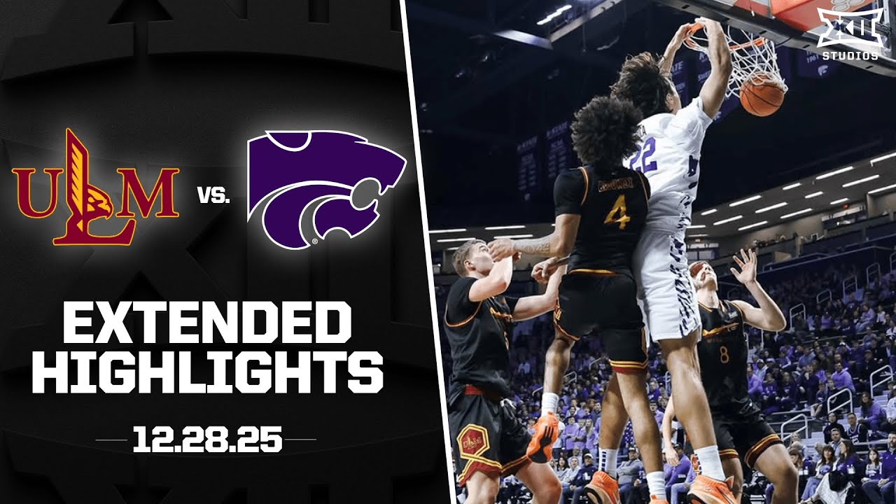 UL-Monroe vs. Kansas State Extended Highlights | 2025-26 Big 12 Men's Basketball