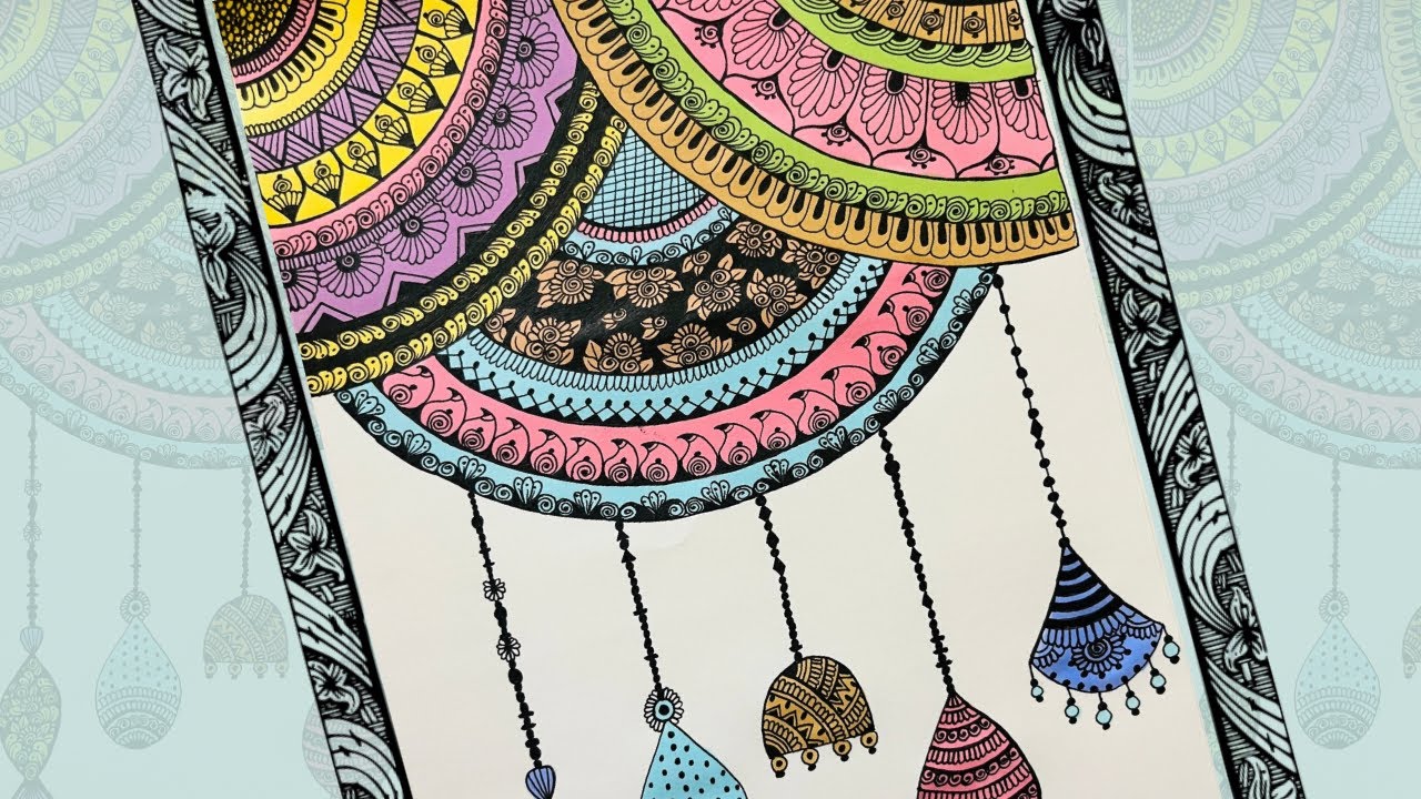 Colorful Mandala Doodle Art | Relaxing & Easy Pattern Drawing | Step by Step