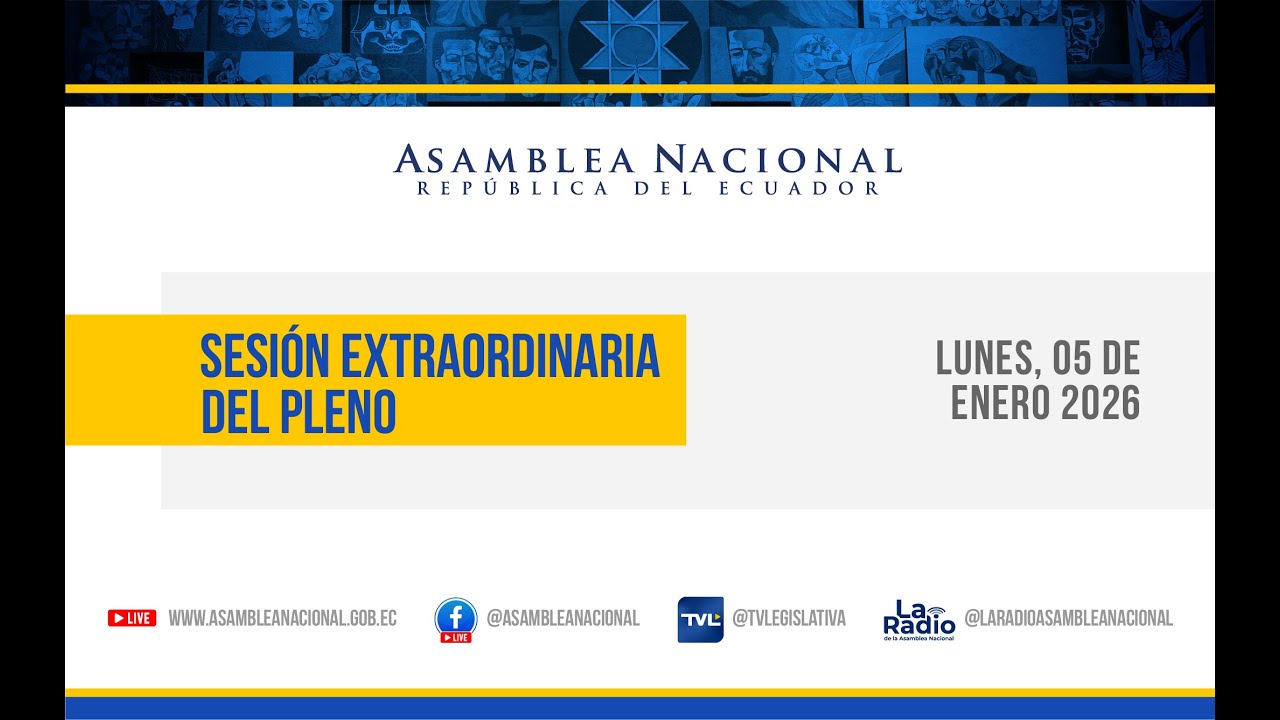 Sesi&oacute;n Extraordinaria del pleno de la Asamblea Nacional