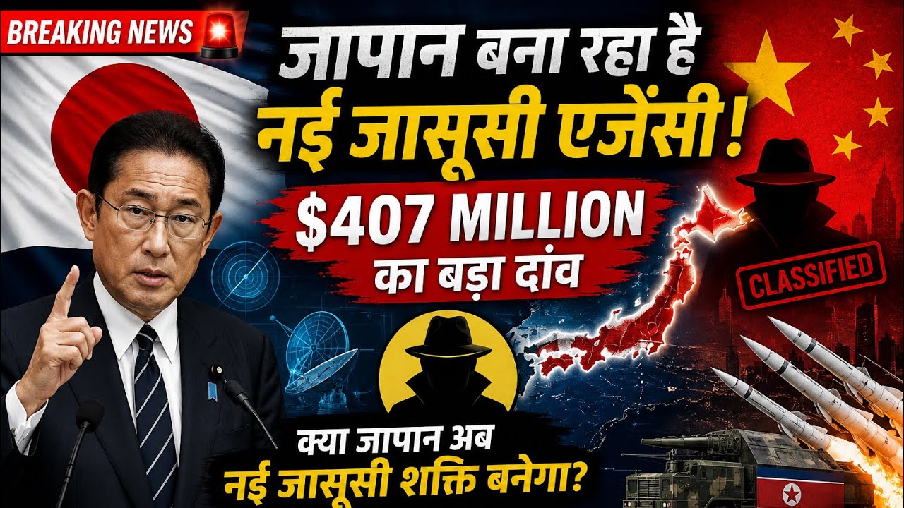 80 साल बाद आखिर क्यों जापान बना रहा है नई जासूसी एजेंसी? | $407 Million Plan Explained #spy #viral 
