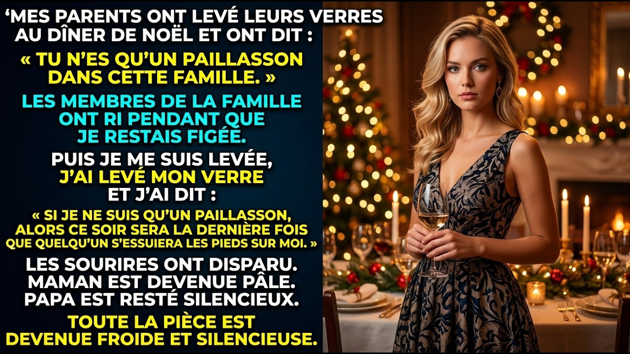 Mes parents m’ont humilié au dîner de Noël — mais cette fois, je n’ai pas gardé le silence