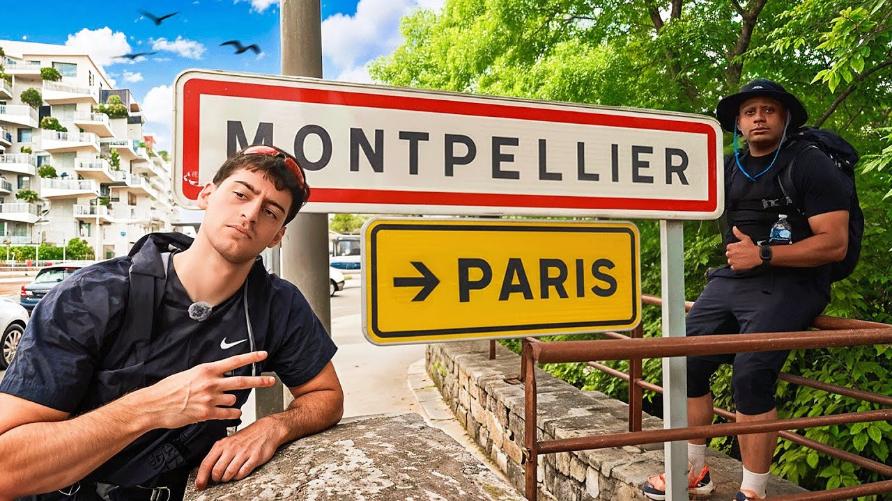 On doit marcher de MONTPELLIER à PARIS avec NICO... (il s’est passé des DINGUERIES) JOUR 1