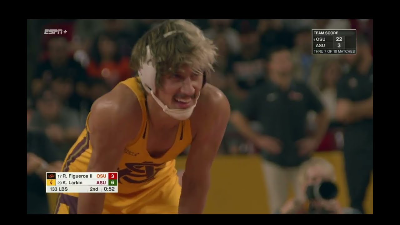 133lbs Kyler Larkin (Arizona State) vs Richard Figueroa (Oklahoma State)