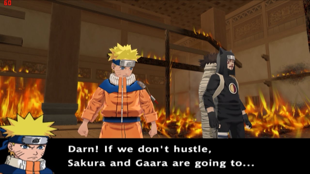 Naruto Uzumaki Chronicles 2 Walkthrough Part 16 Destroy the Orb! Leaf & Sand Team Up! 60 FPS muxed