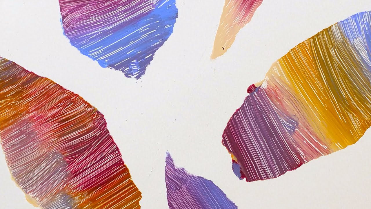 Colorful lines & shapes on the gel plate | Monoprinting Day 22