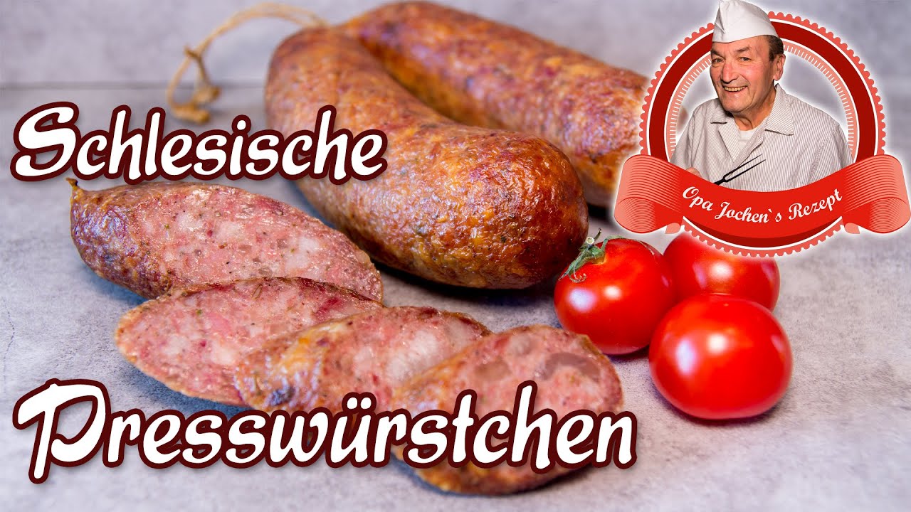 Schlesische Presswürstchen selber machen - Wurst selber machen - Opa Jochen´s Rezept