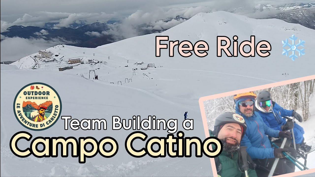 Free Ride a Campo Catino con Neve Fresca.🏂❄️ Team Building tra colleghi... 💪😜🤍 #26Gennaio2026