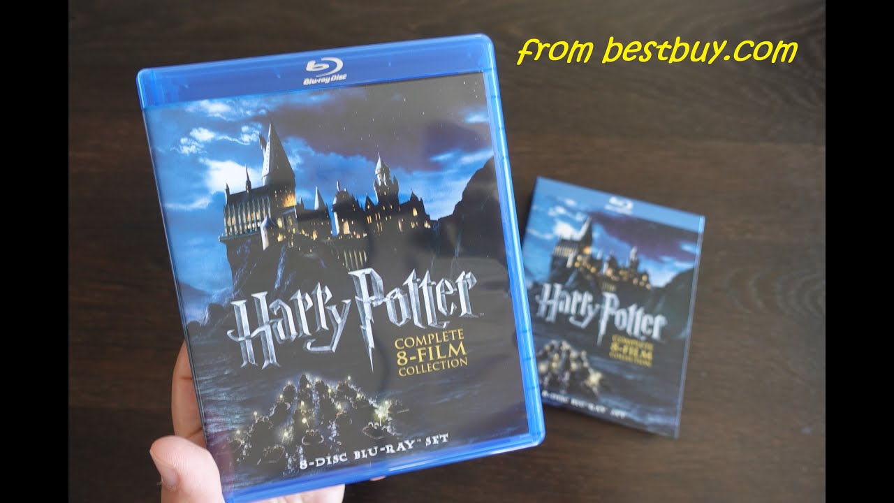 Harry Potter Complete 8 Film Collection 8 Discs Blu ray Unboxing