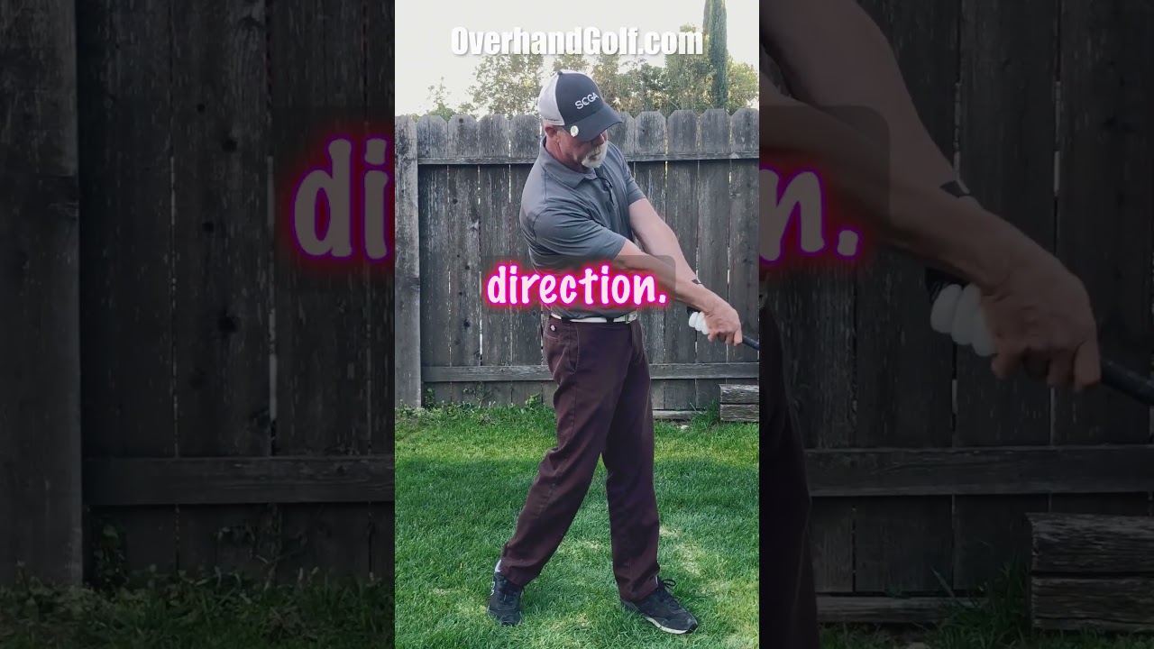 Don't Swing Toward The Target      #golf #overhandgolf #shorts