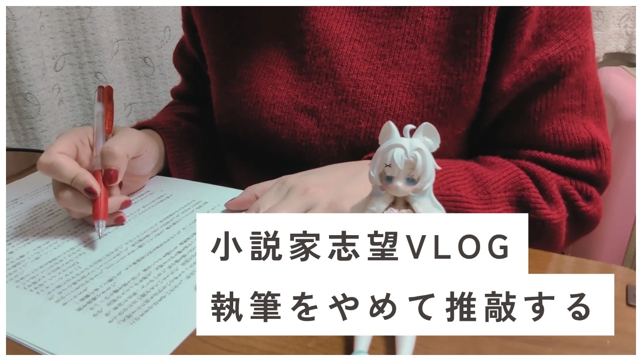 執筆/推敲/おすすめ本紹介/ドールのアイチェンジ【小説家志望vlog】
