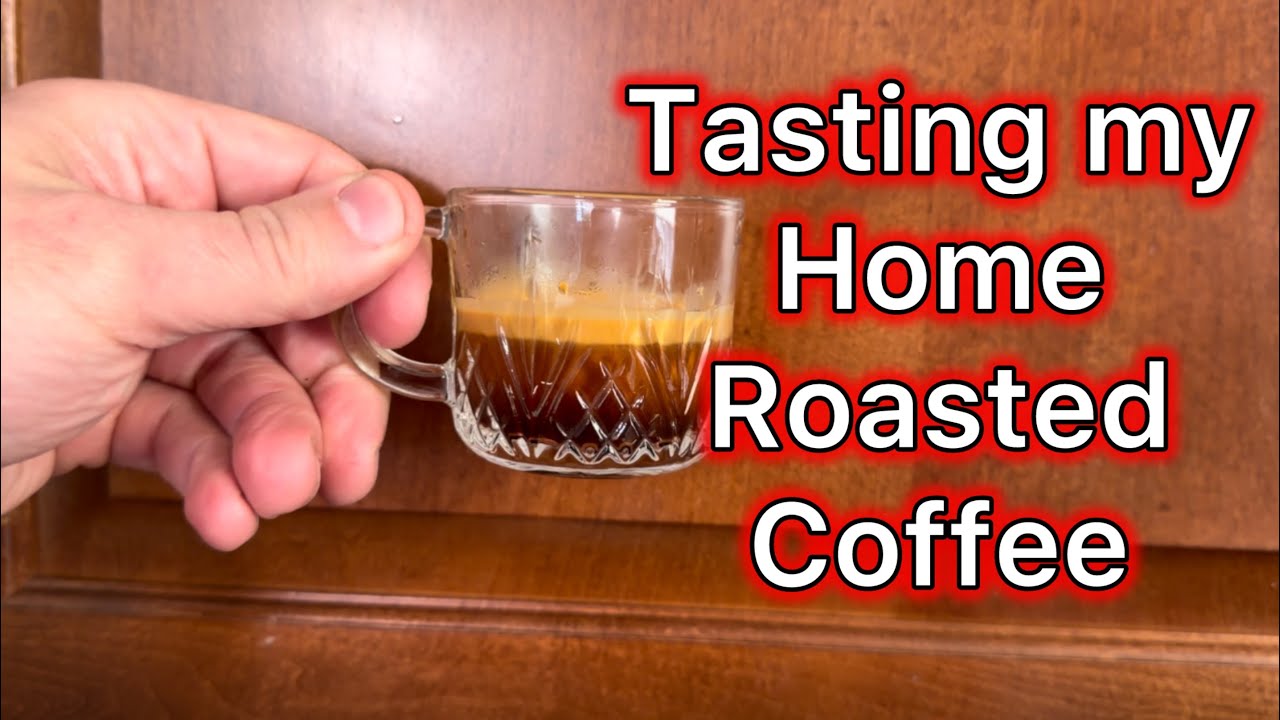Making Espresso and a Pourover with my Home-Roasted Coffee | Hive Coffee Roaster