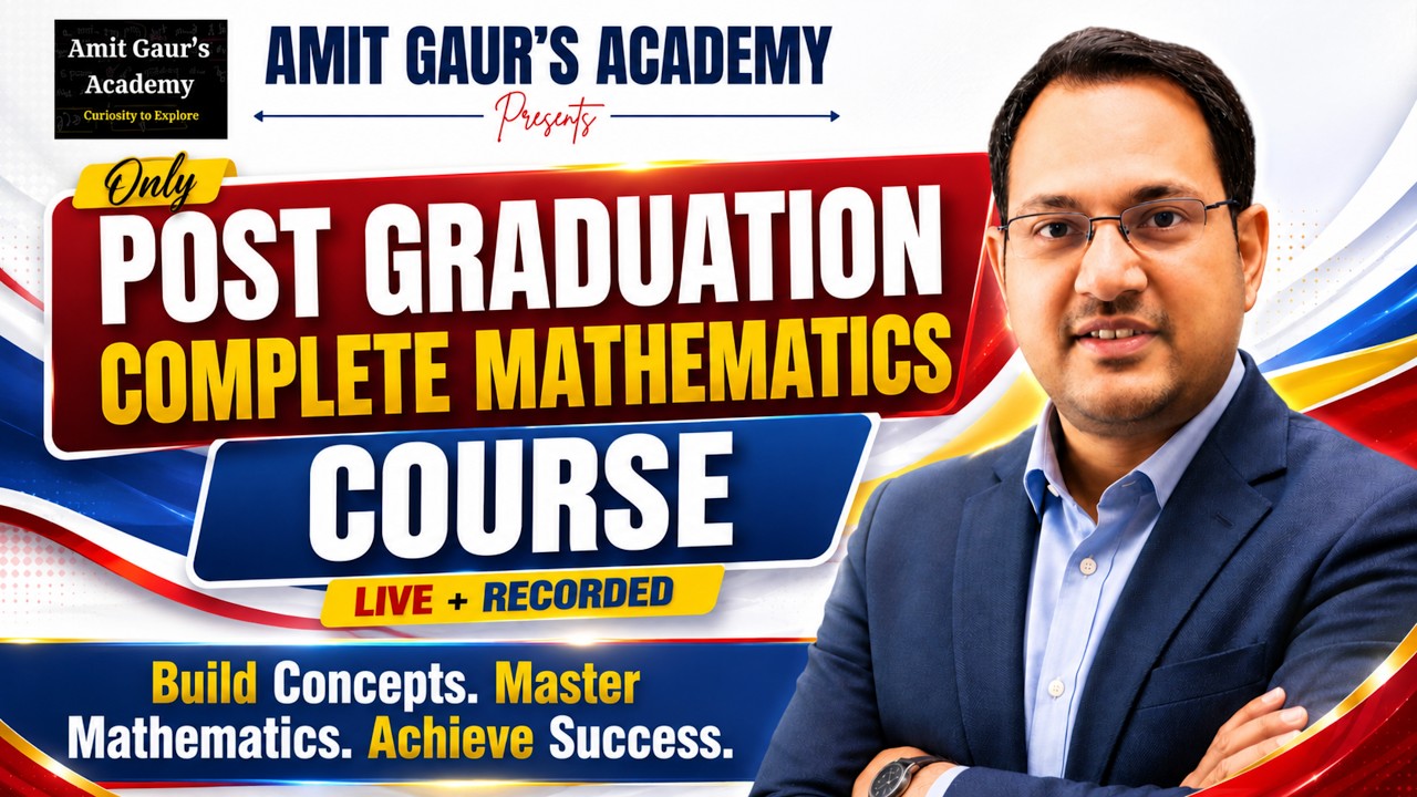 Complete Post Graduation Mathematics Course | Live + Recorded Classes | Admission Open 🚀