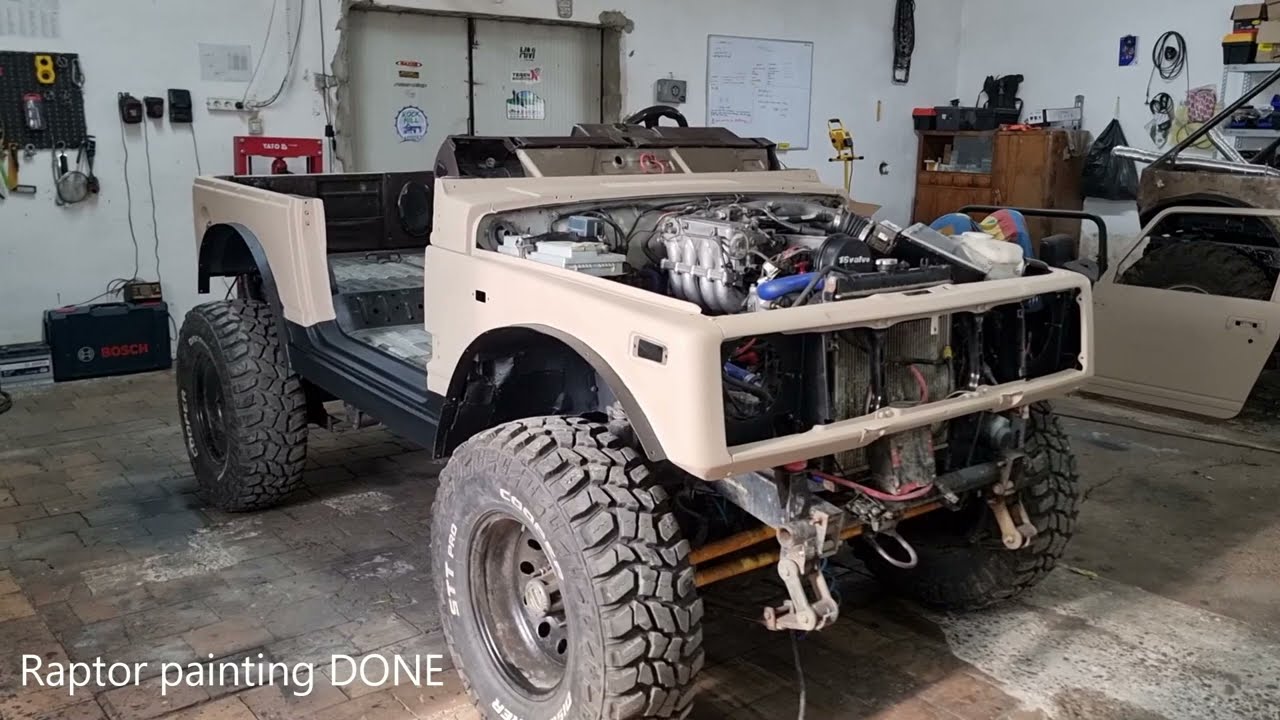 Suzuki Samurai SSV build part 2 - Body restore and RAPTOR repainting