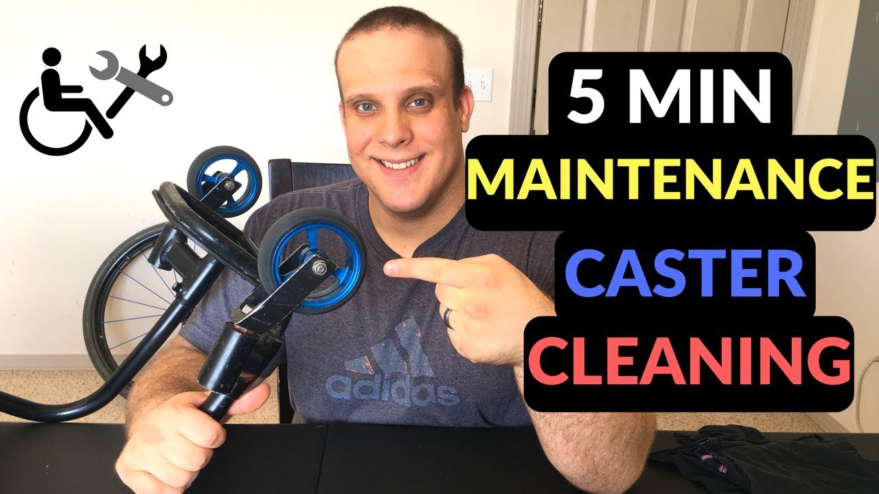 WHEELCHAIR MAINTENANCE| Quick Caster Cleaning tip