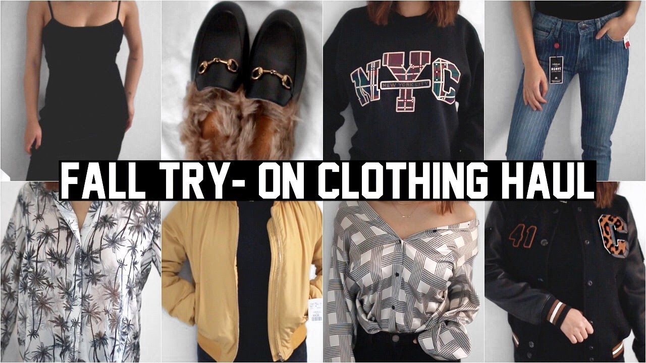 TRY ON FALL CLOTHING HAUL 2016! THRIFTING, GUCCI, SANDRO & MORE!