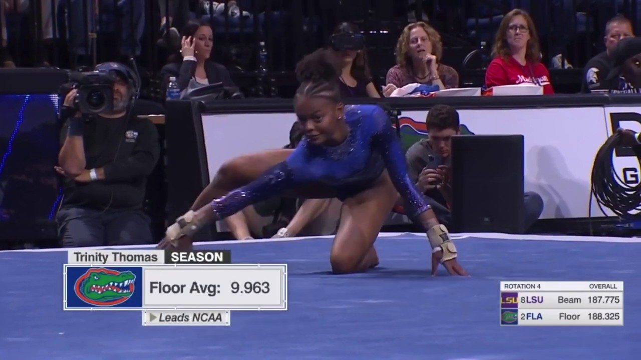 Trinity Thomas Floor Florida vs LSU 2020 9.975