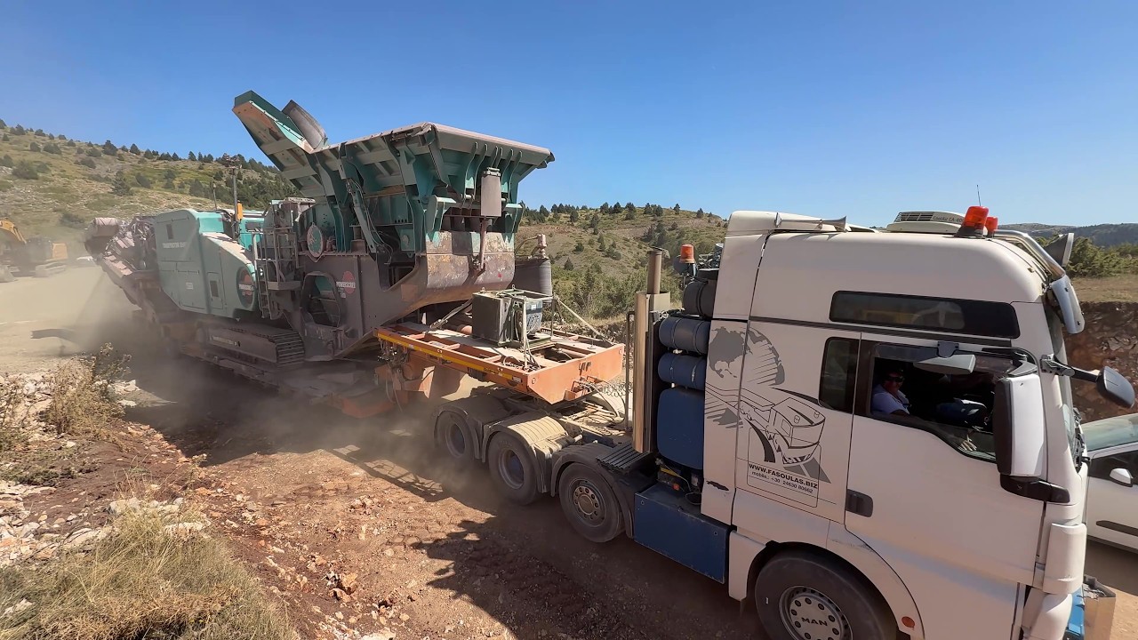 Mountain Relocation Mission | Moving the Powerscreen Trakpactor 550 - Fasoulas Heavy Transports