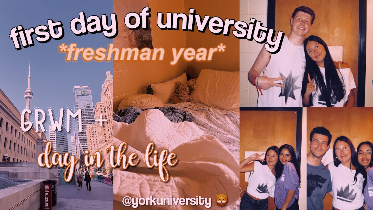 FIRST DAY OF UNIVERSITY: day in the life + grwm at york university ✰