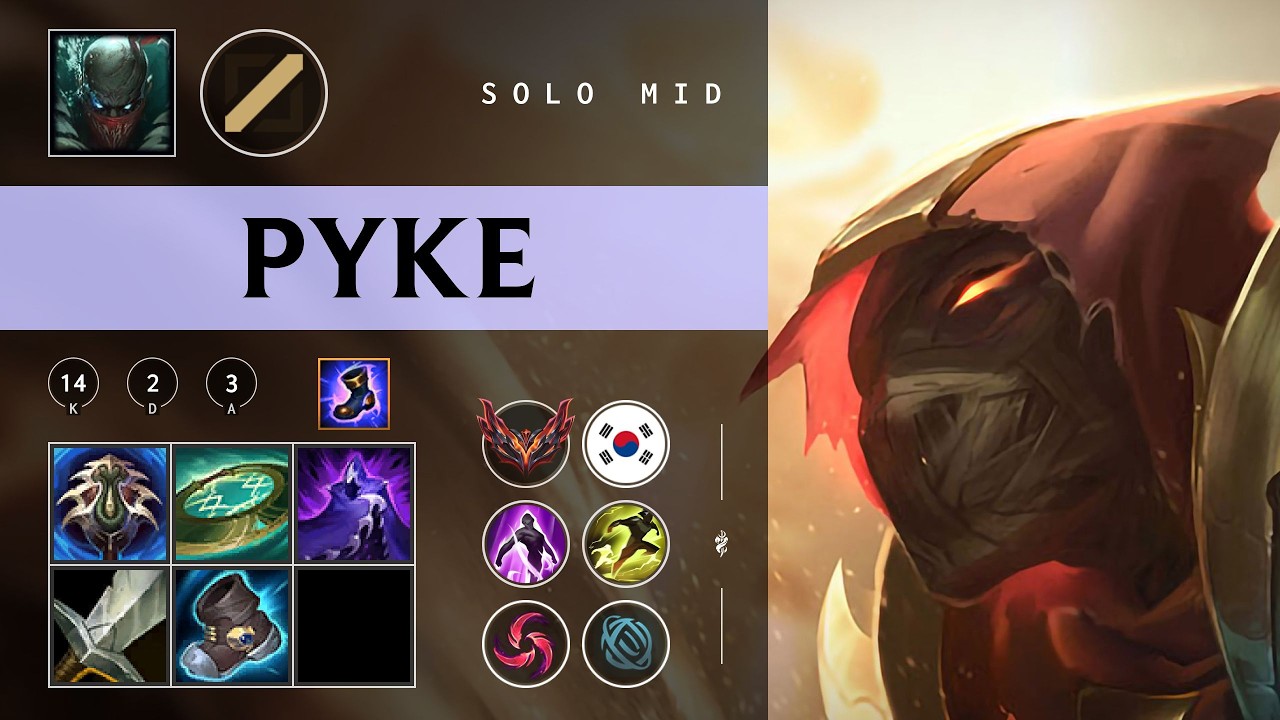 Pyke Mid vs Vex - KR Grandmaster Patch 26.06