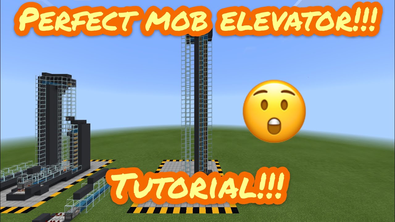 How to build a perfect mob elevator! Works in Bedrock+Java!