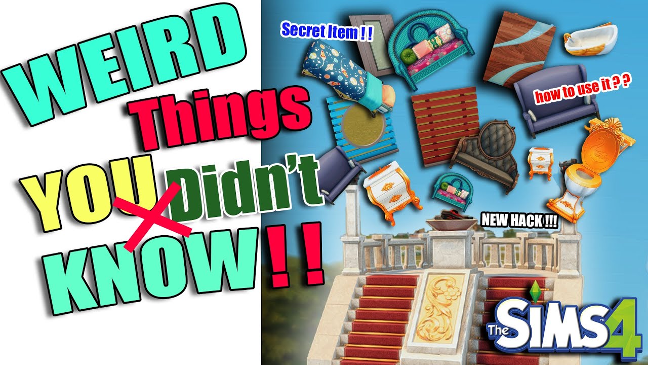 10 Weird Things You Didn't Know ❗❗❗ #sims4hacks #sims4ideas