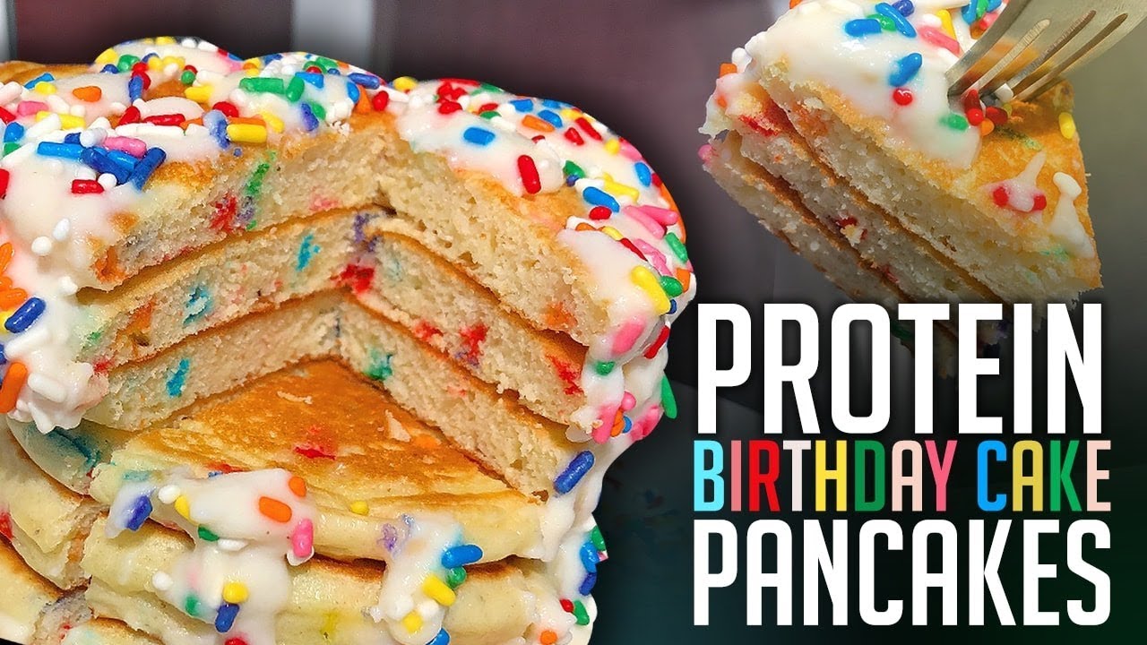 5 Minute Funfetti Protein Pancakes Recipe!