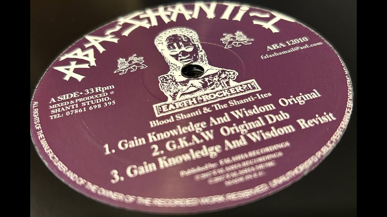 Aba Shanti I-12"-Gain Knowledge And Wisdom Ep / Blood Shanti & The Shanti Ites