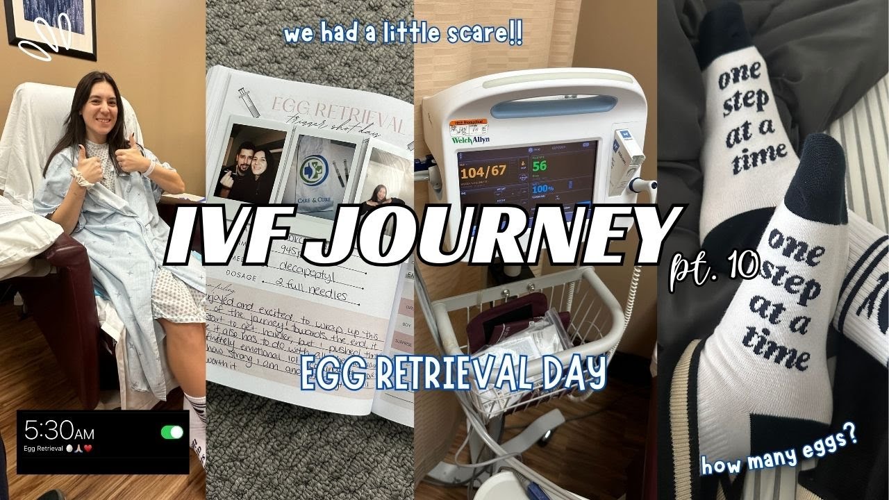IVF JOURNEY pt10| trigger shots, egg retrieval surgery day, what to expect, how many eggs we got