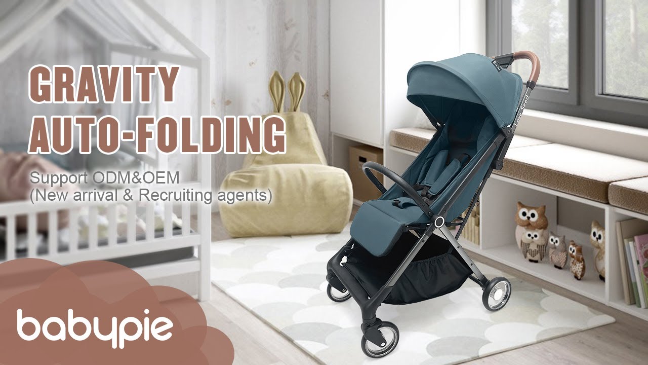 BABYPIE-Quick Auto Folding Baby Stroller