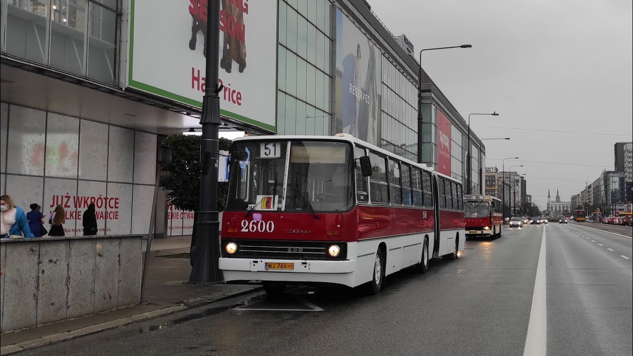 Ikarus 280.26 KMKM Warszawa #2600 (linia PT) ♪Raba♪