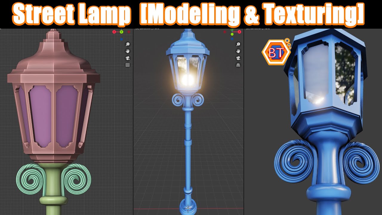 How to Create a Street Light in Blender 2.91