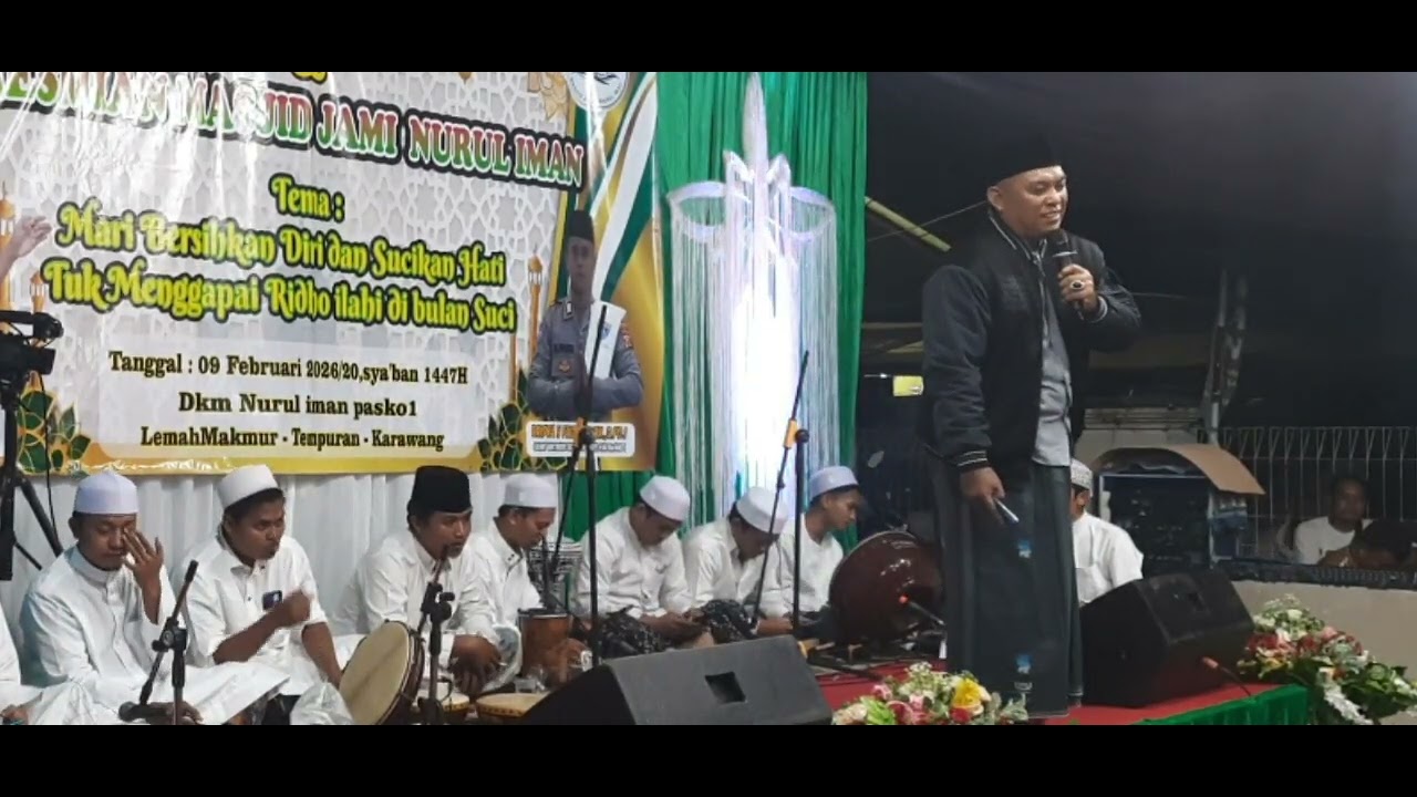 Sambutan Kades H. Badru Zaman | Tabligh Akbar dan Presmian Msjid Nurul Iman Lmhmkmur Tmpuran Krwang 