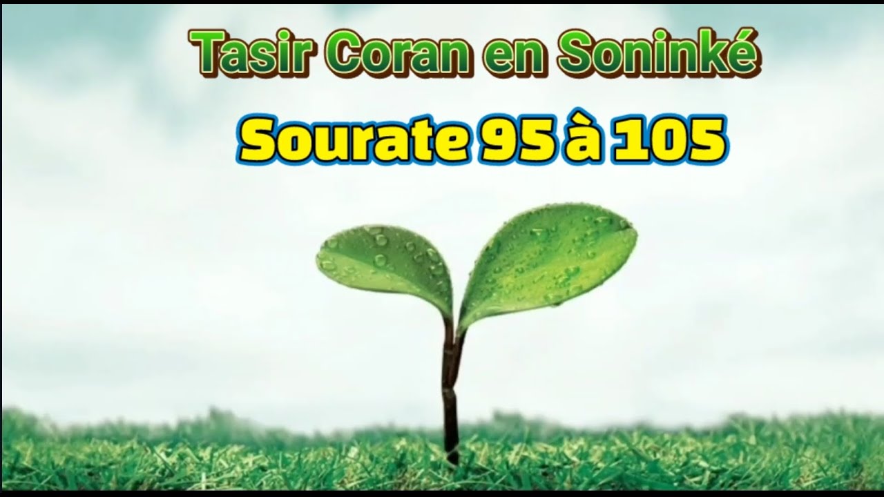 Tafsir Coran en Sonink&eacute; | Sourate 95 &agrave; 104