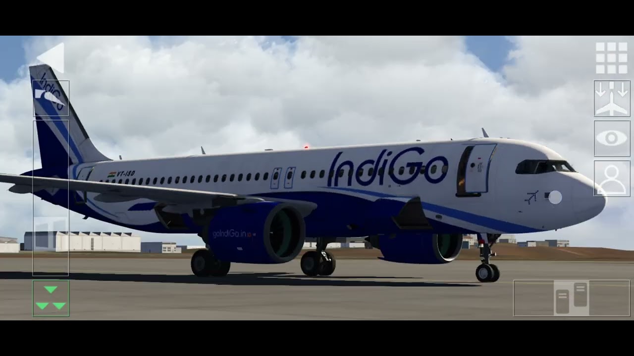 Indigo A320neo Landing At Goa Airport. 