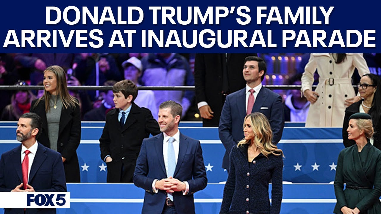 President Trump's family arrive at Capital One Arena for Inauguration Parade