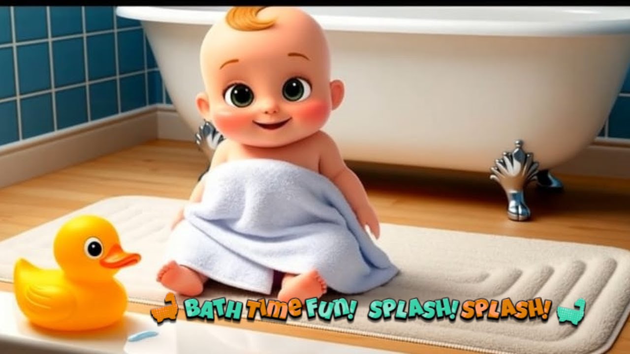 🛁 Bath Time Fun Song | Kids Bath Song | Splashy Bubbles & Clean Fun 🎶 #BathTimeFun #KidsSongs #reels
