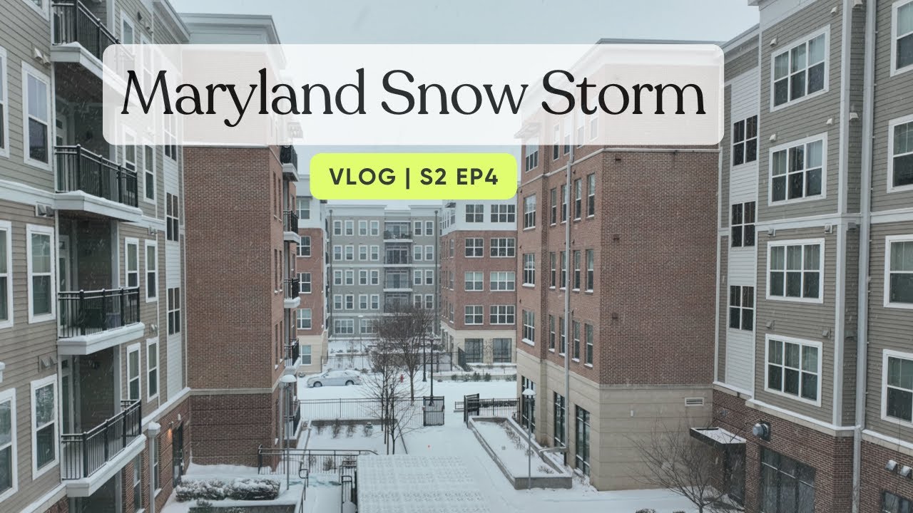 Snow Day in Maryland Vlog | First Storm of the Season