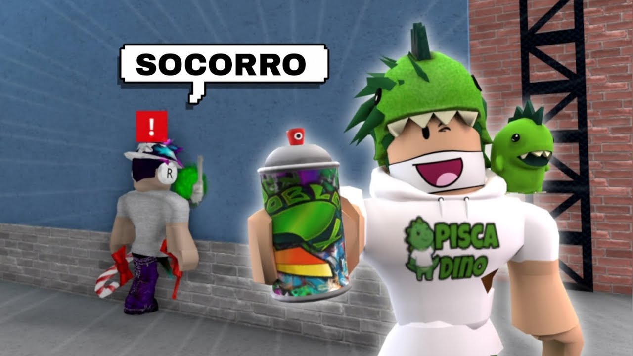 Fiz a MELHOR TROLAGEM com Spray no Roblox (Murder Mystery 2)