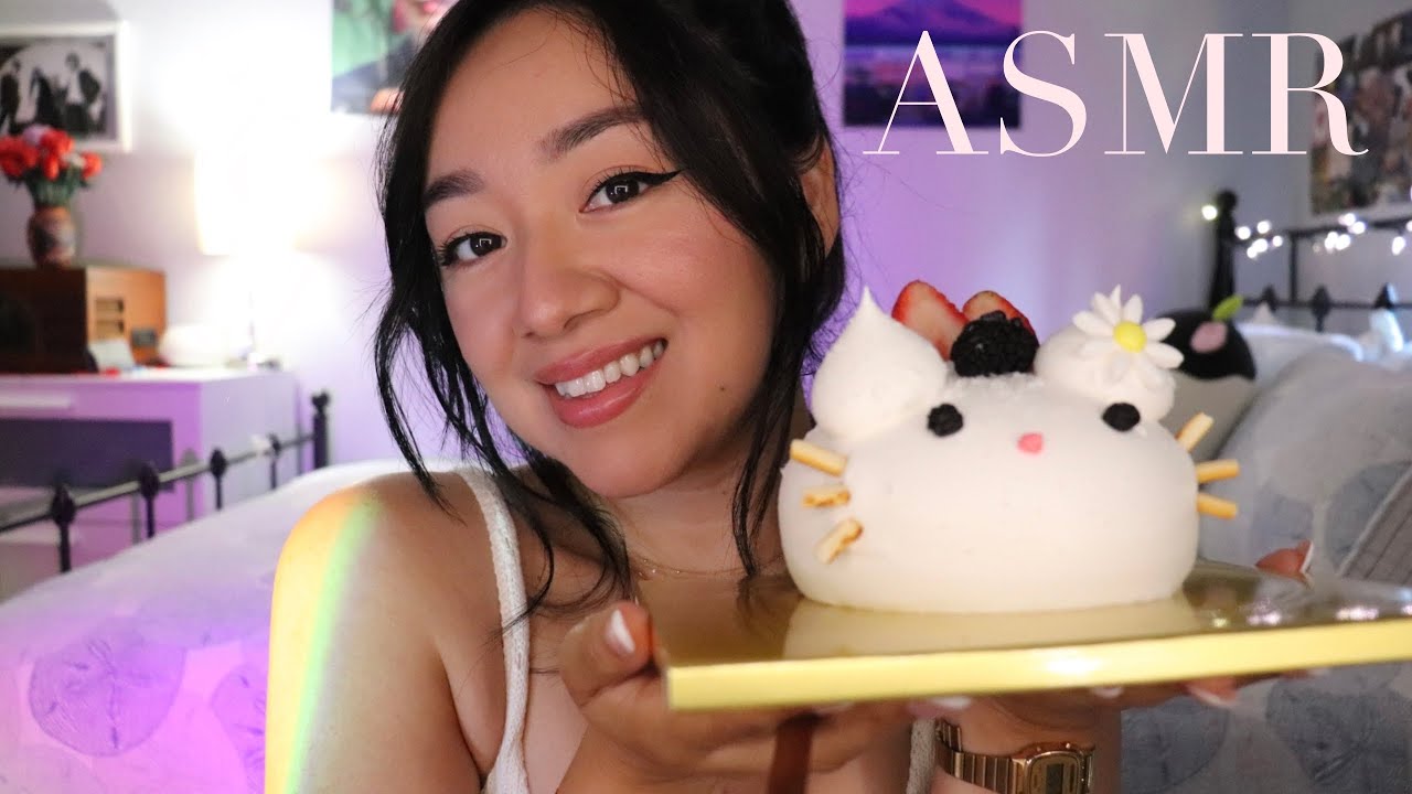 ASMR Eating birthday cake
