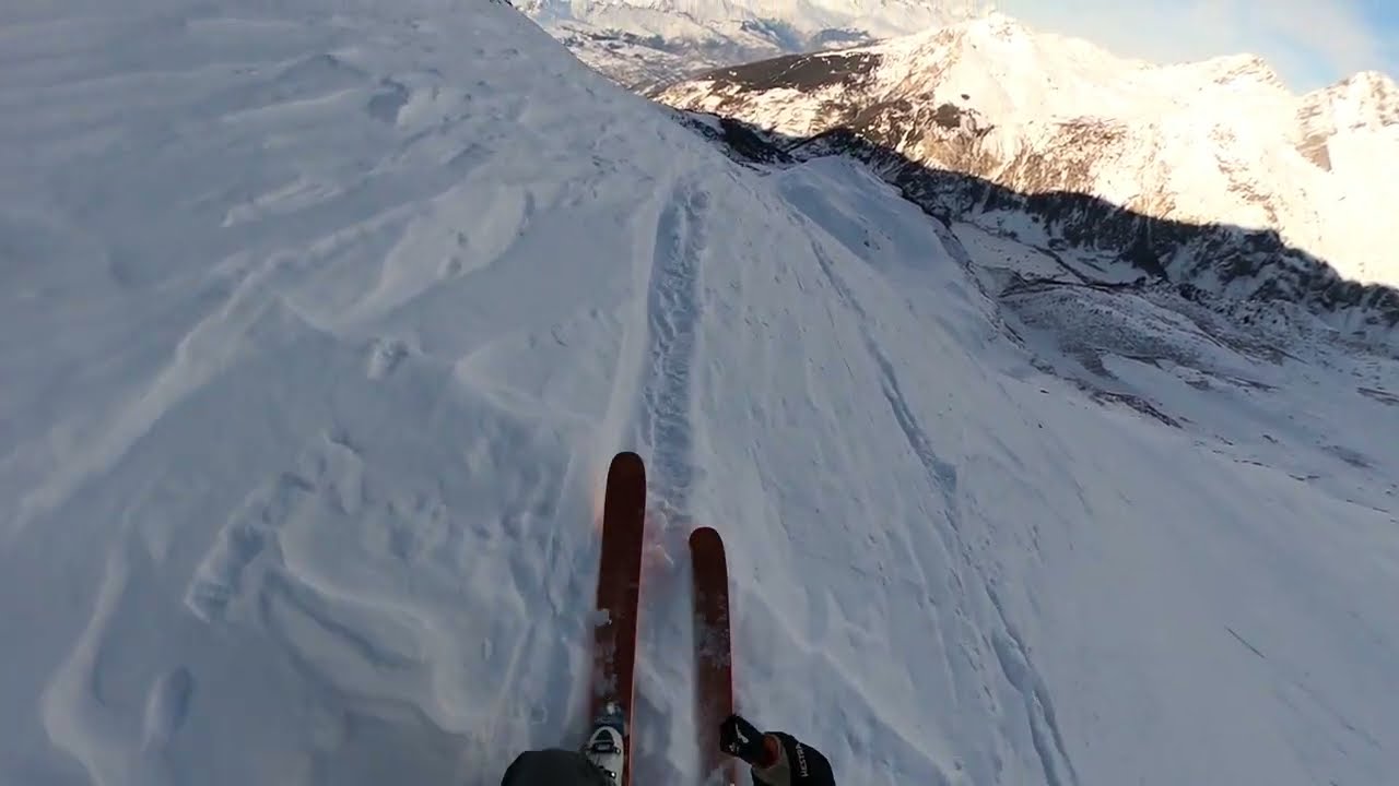 Ski Face nord de Bellecôte Couloir du Cairn