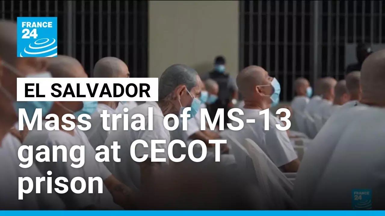 Mass trial of MS-13 gang at CECOT prison &bull; FRANCE 24 English