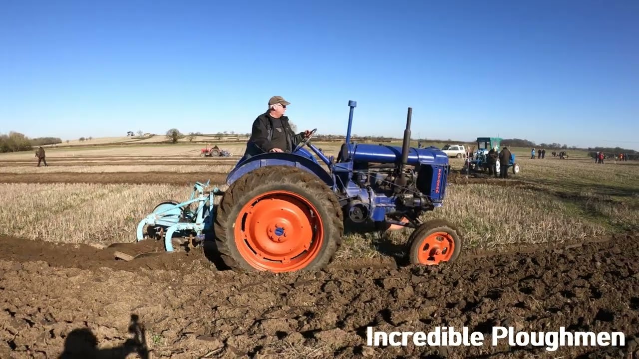 1949 Fordson Major E27N 4.4 Litre 4-Cyl Petrol/TVO Tractor (27HP) With Ransomes Plough
