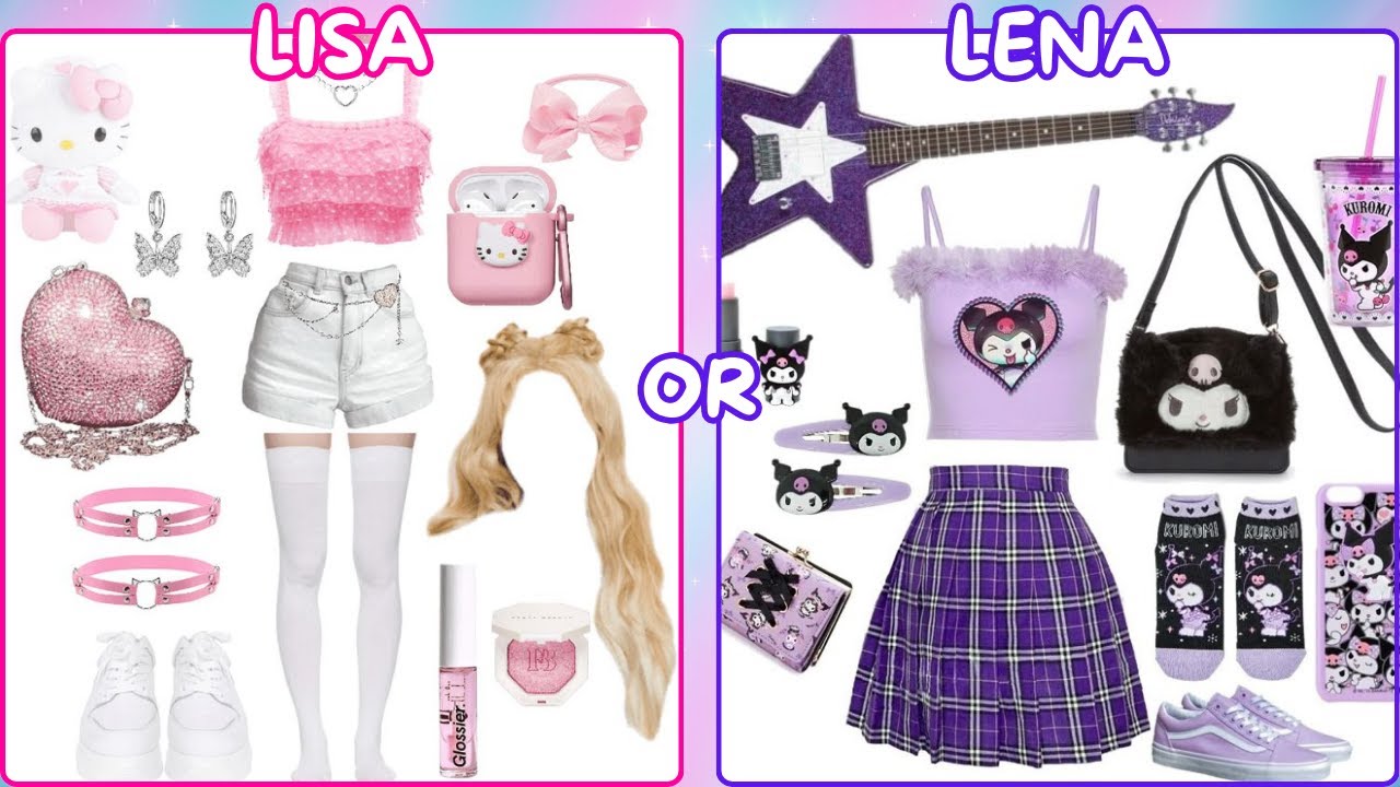 Lisa or Lena (Sanrio Cute Challange) 🥰❤️ #lisa #lena #lisaorlena #viral #trending