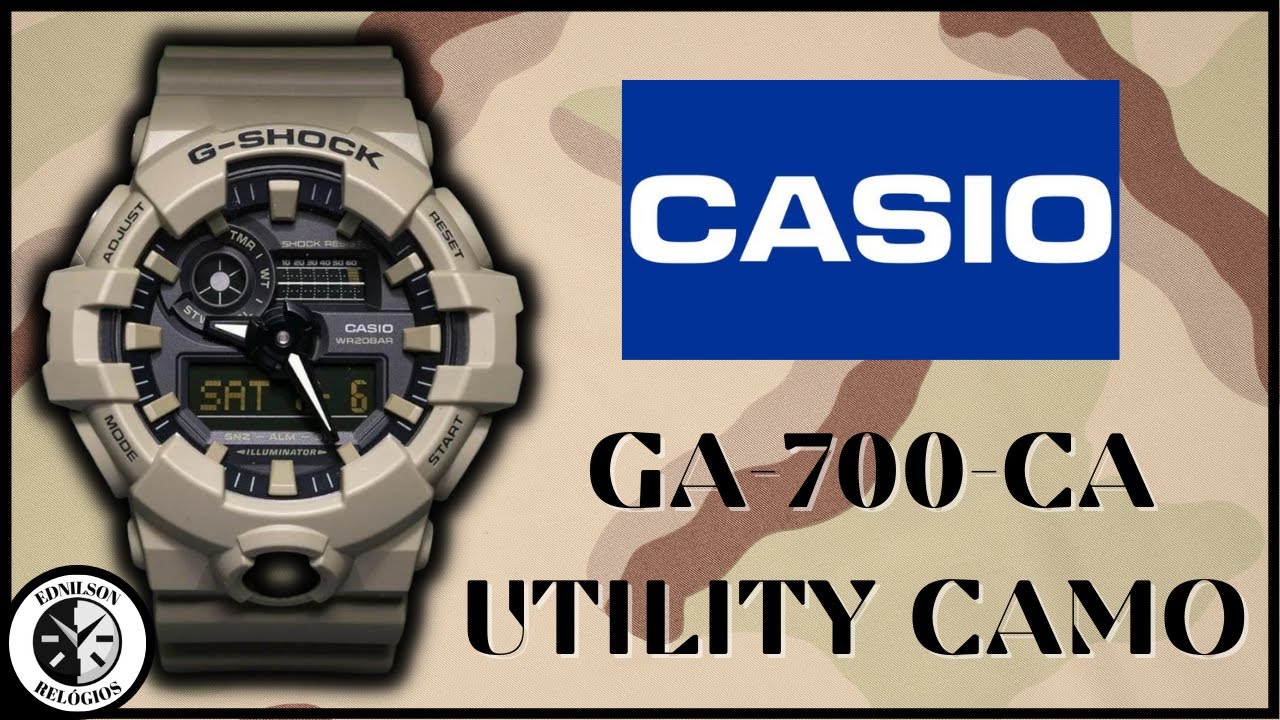 Análise completa do Casio G-Shock GA-700CA Utility Camo
