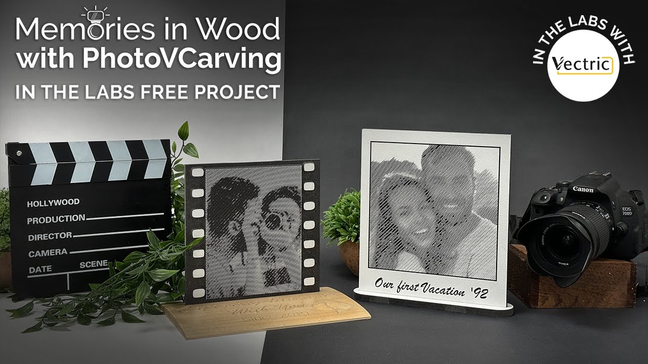 Memories in Wood with PhotoVCarving | CNC Carving Filmstrip PhotoVCarve | Vectric FREE CNC Projects