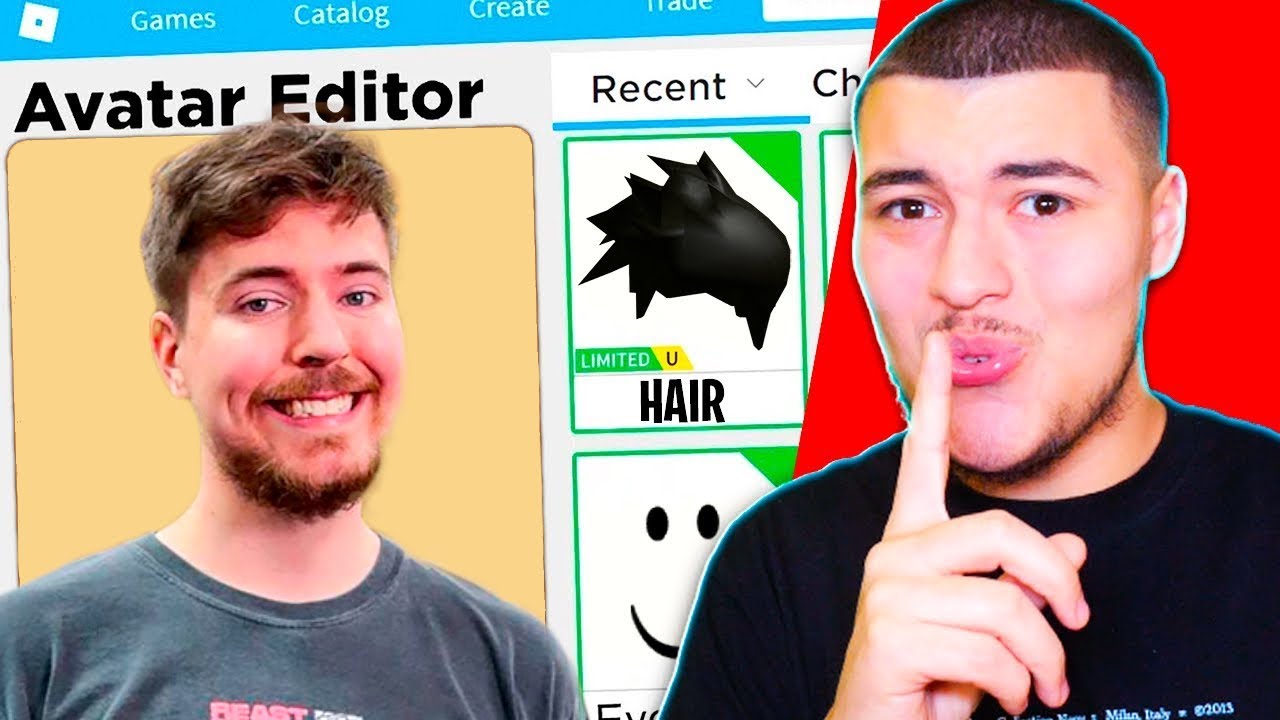 JE CR&Eacute;E LE PROFIL DE MRBEAST SUR ROBLOX ! Le Youtubeur Mr Beast Boutique d'Avatar !