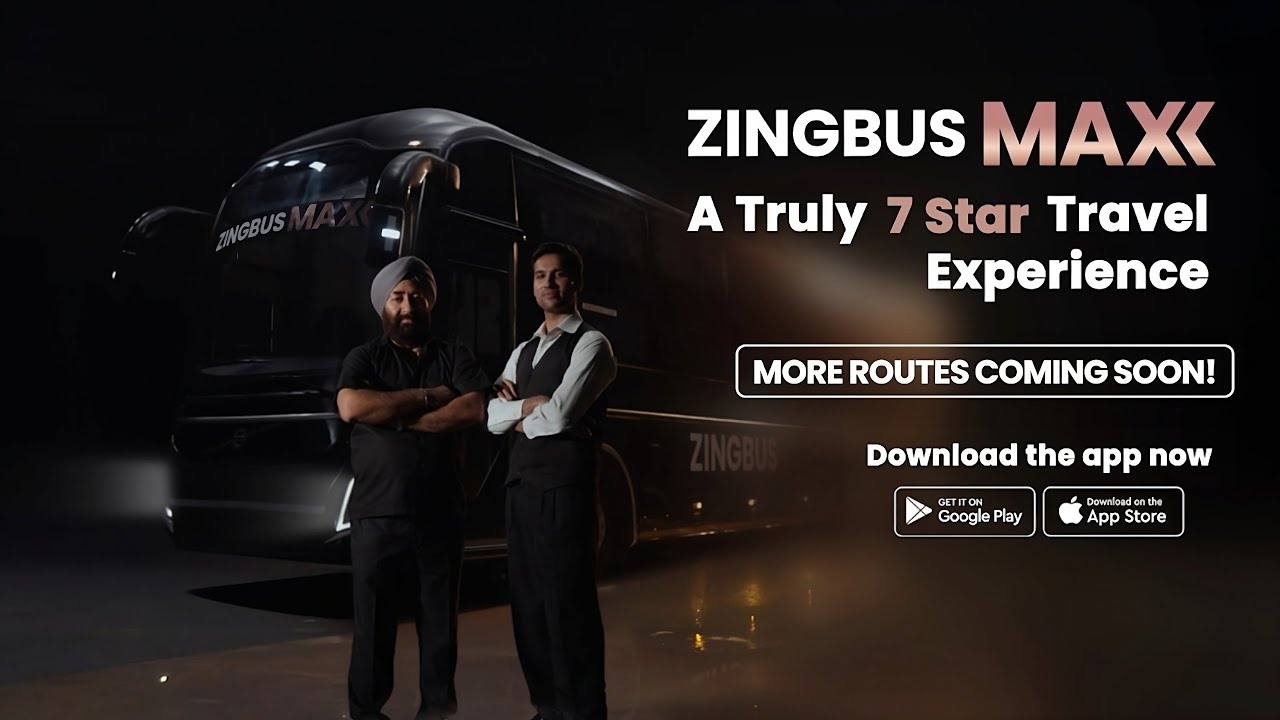 Welcome to zingbus Maxx&mdash;India&rsquo;s first 7-star travel experience!