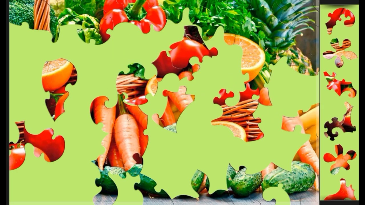 Gift from Nature🥕🫑🍊 jigsaw puzzle🧩🧩 \\ @funpuzzle1122 