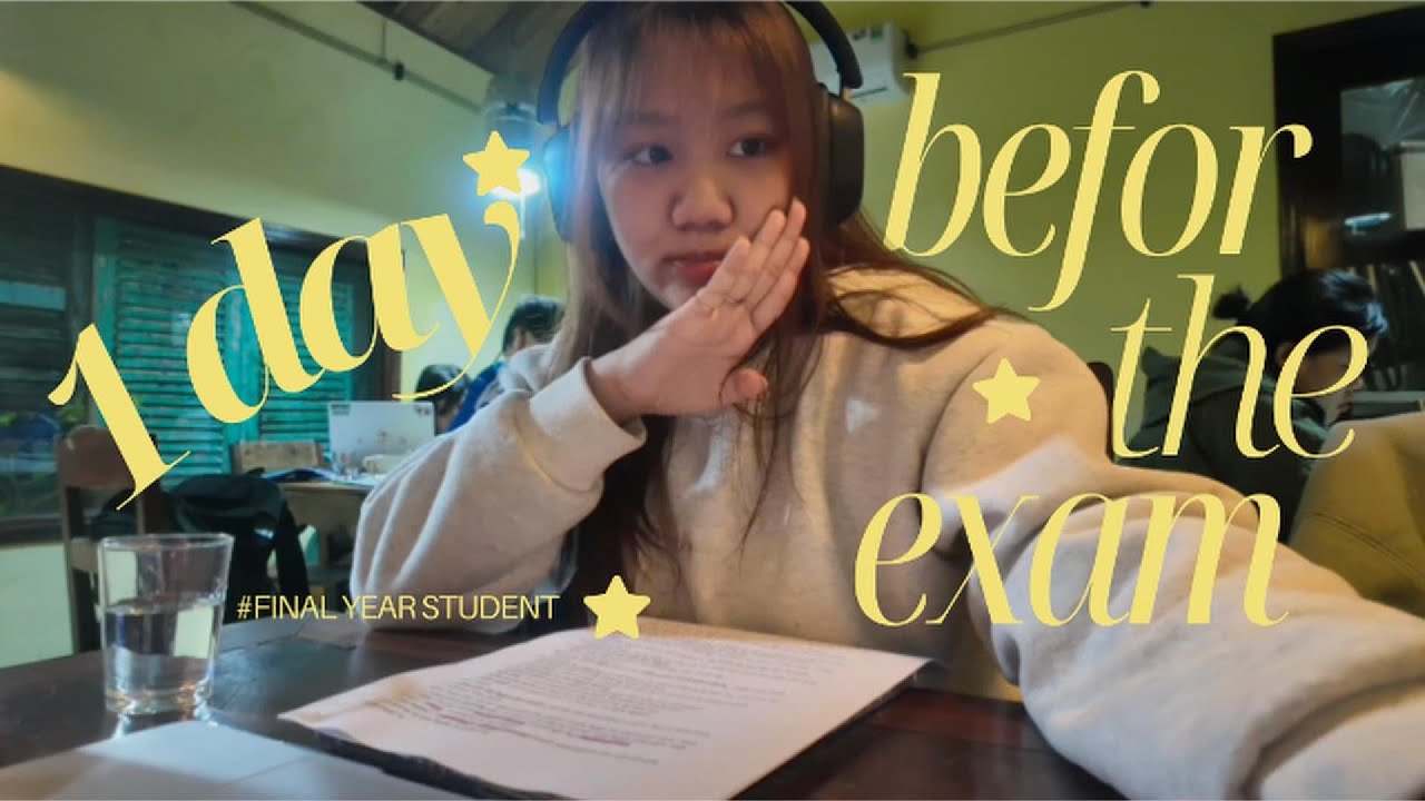 VLOG #4 | 1 ngày trước khi thi & tips học cùng AI .ᐟ