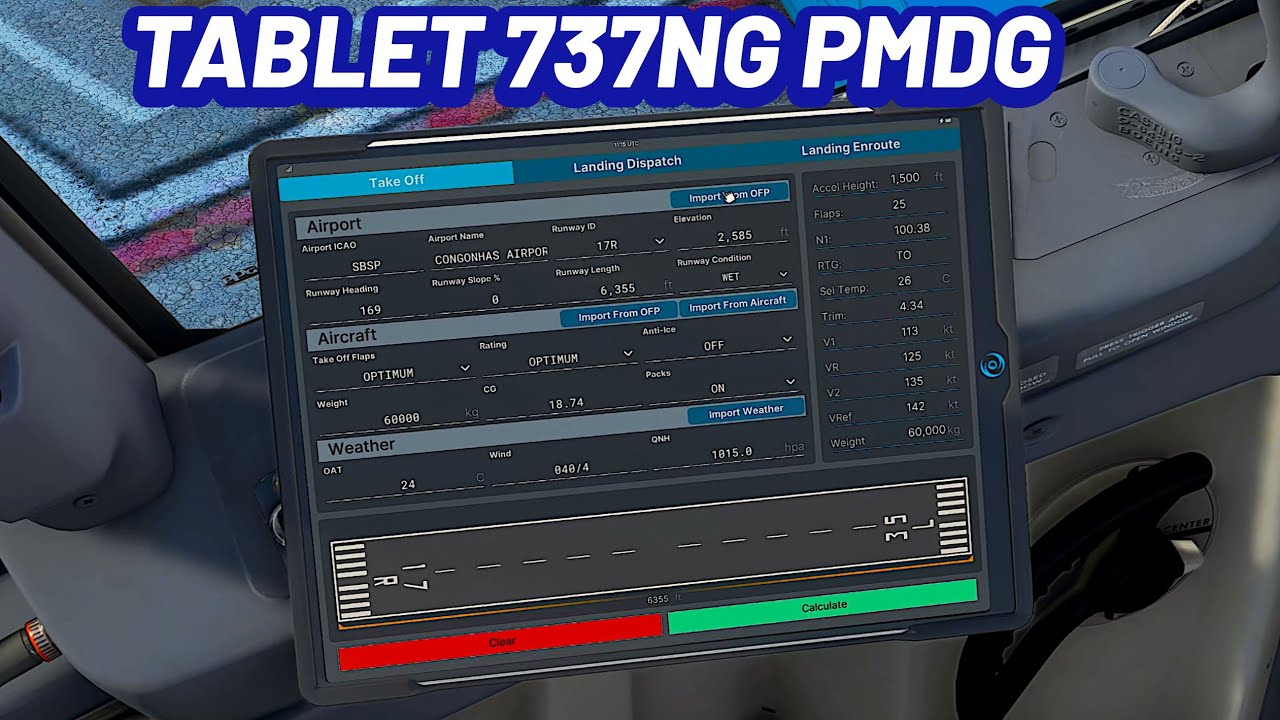 TABLET no 737 NG da PMDG no FLIGHT SIMULATOR 2020 🔥